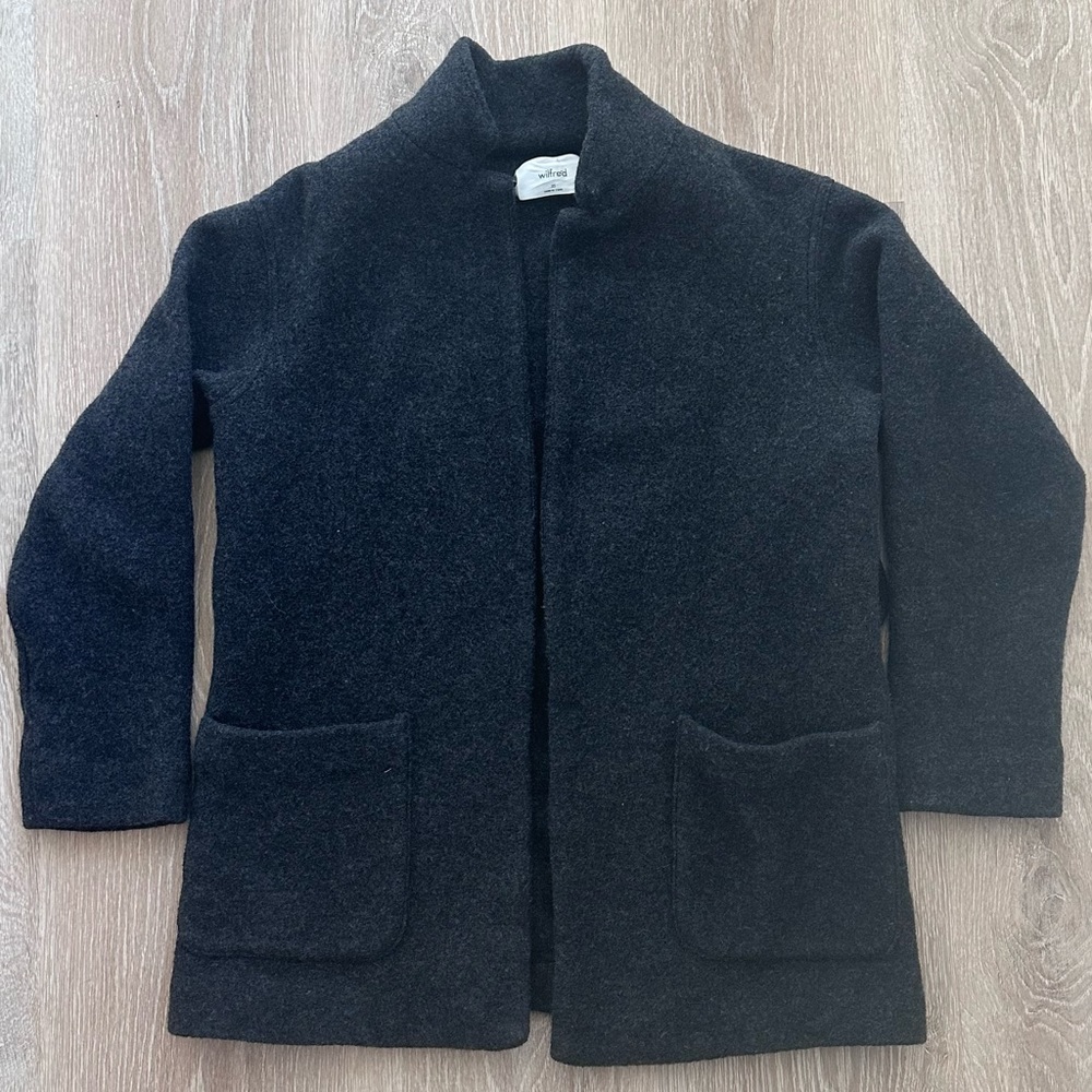 Wilfred 100% Merino Wool Grey‎ Peacoat/Jacket|Aritzia|Sz XS